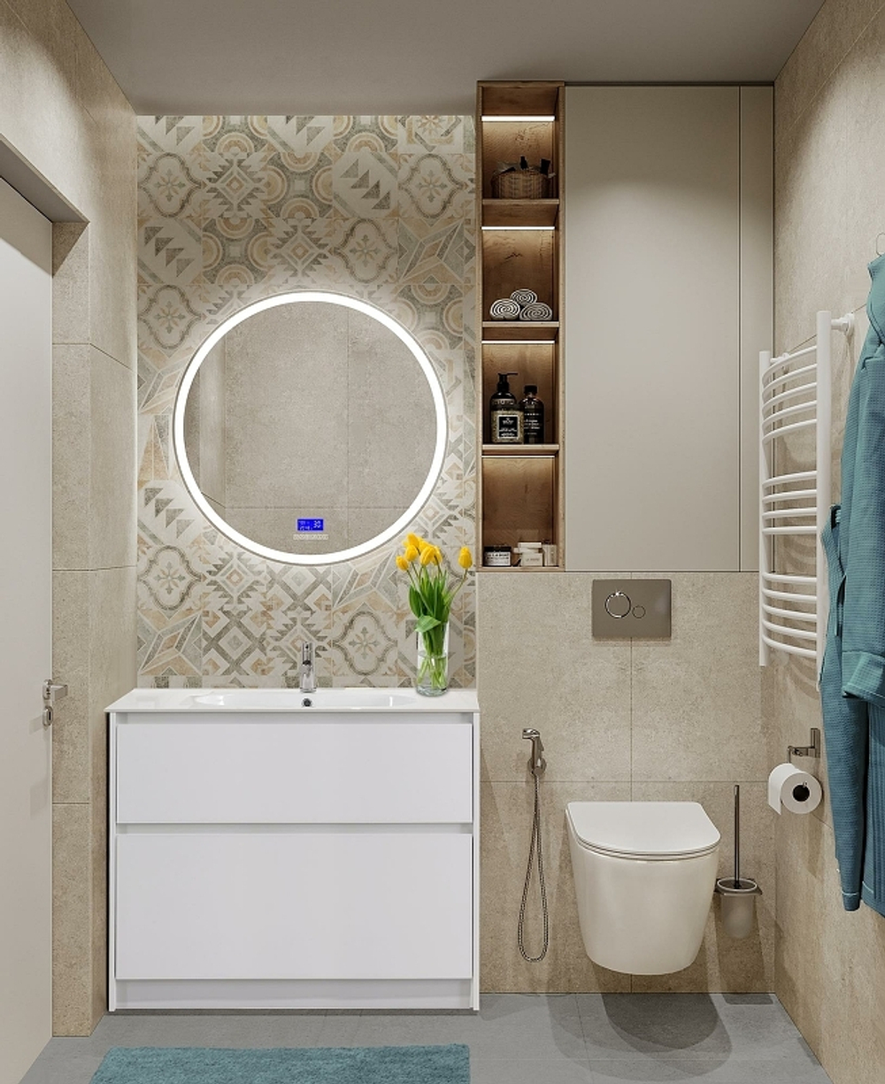 Тумба под раковину BelBagno Kraft 100 KRAFT-1000-2C-PIA-BO Bianco Opaco