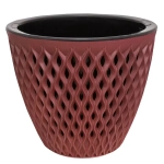 Кашпо для цветов пластиковое 1,6л d-16см «Версаль» Бордо