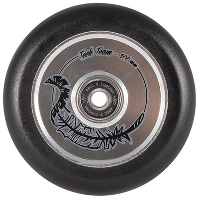 Колесо для самоката с подшипником Tech Team X-TREME HOLLOW Ø 100 мм серое