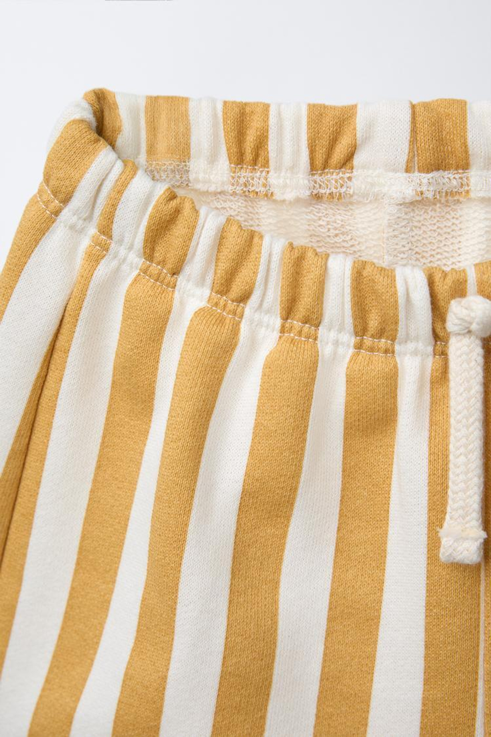 ZARA ШОРТЫ В ПОЛОСКУ, ЭКРЮ