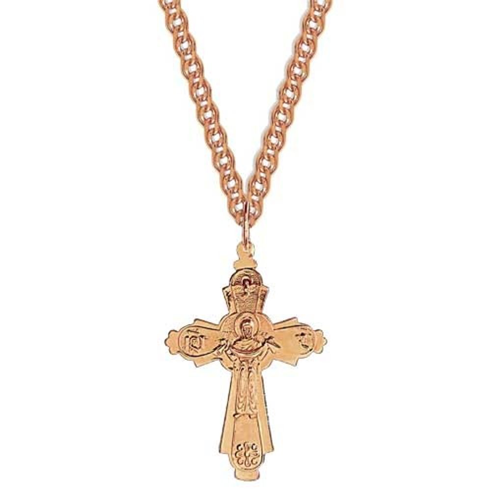 Крест с цепочкой. Задник.