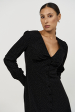 Платье с подрезами, макси