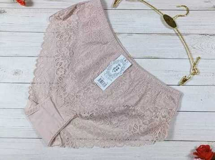 [m]Трусы х/б,кружева,выс.пос(42-52) 7585