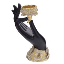 GAEM Фигурка декоративная "Рука" с подсвечником, L12 W9 H17 см