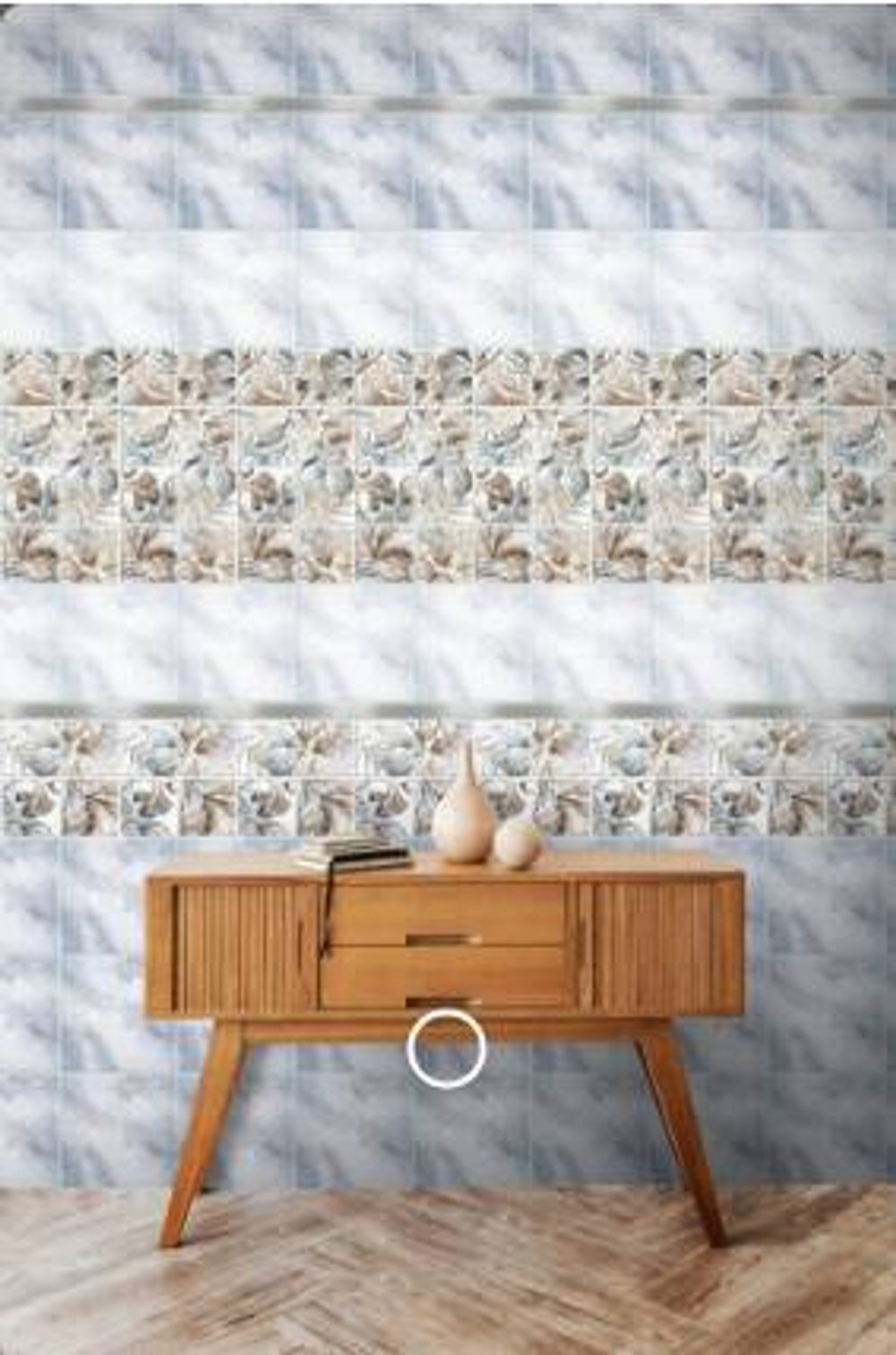 Панель ПВХ фотопечать с глиттером Герда 2700х250мм