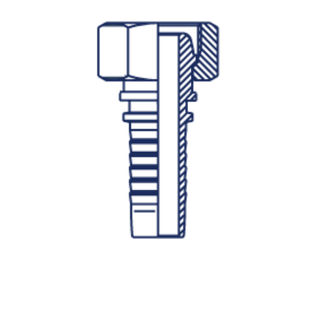 Фитинг DN 32 DK (Г) 48x1.5 накидная гайка S55