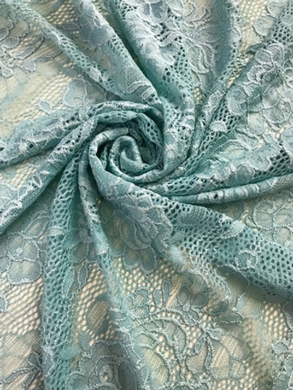 Гипюр стрейч ментол PRATA