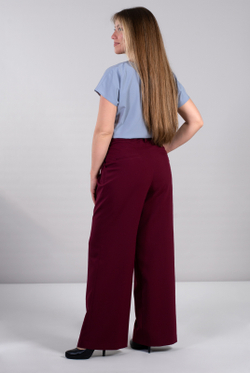 Брюки женские 4137АП, бордовый #489Бор024137АП