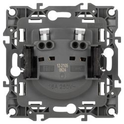 Розетка ЭРА Серия 12 12-2105-16 , 2P, 16А-250В, титан