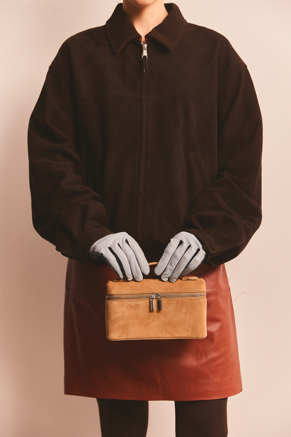 Сумка TRIUMPH S NEW замша цвета светлой карамели