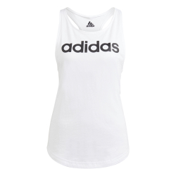 Женская теннисная майка adidas Linear Tank Top Women - White, Black