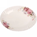 Блюдо сервировочное «Цветочная фантазия» 34*26см стеклокерамика