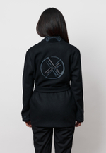 Шапан шерстяной женский OYU TOLQYN BLACK GREY