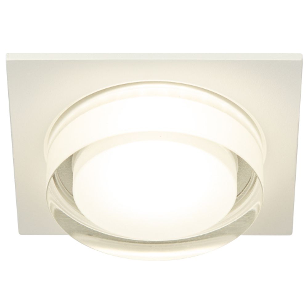 Светильник встраиваемый декоративный ЭРА DK108 WH под лампу MR16 GU5.3 белый | Декоративные встраиваемые светильники