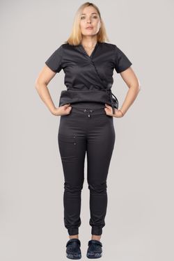 Костюм медицинский женский 386 ГРАФИТ