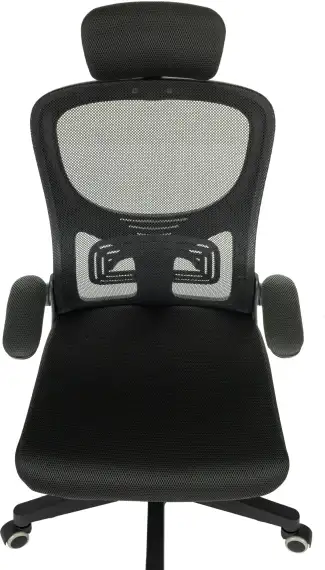 Кресло Бюрократ MC-101-H черный сетка/ткань с подголов. крестов. пластик