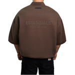 Fear Of God Essentials 3/4 Sleeve Polo "Heather Wood"