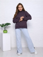 Свитшот утепленный базовый оверсайз