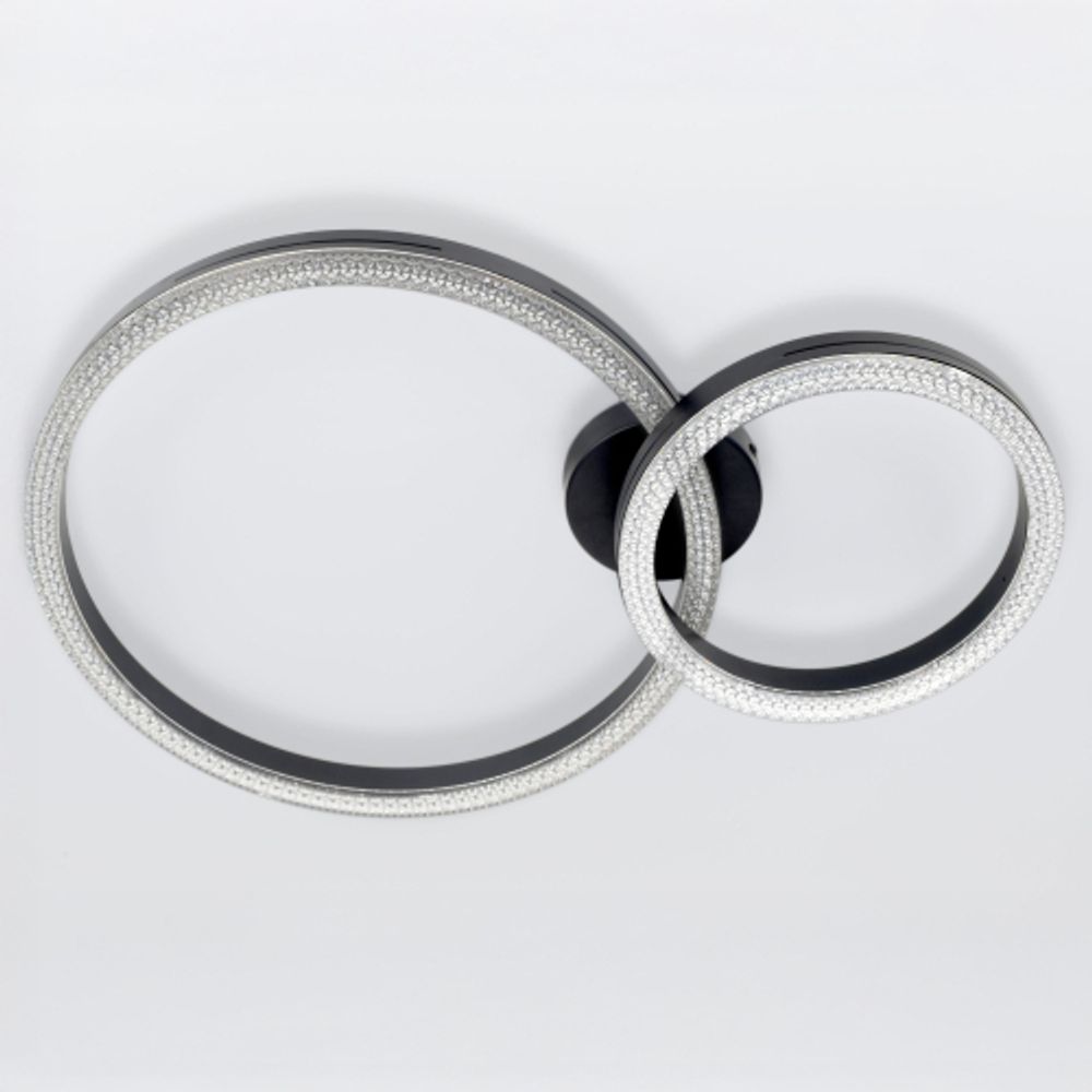 Светильник потолочный светодиодный ЭРА Модерн Bloom CLL-1-78W 3K-6K RC BK с ДУ черный | Светильники SPB-6 с ДУ