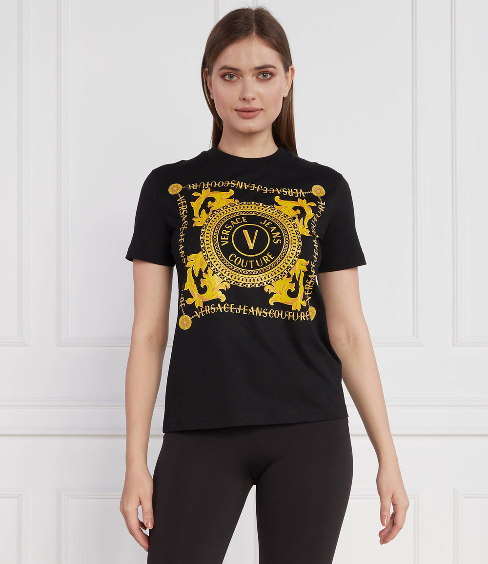Футболка Versace Jeans Couture - черный(75HAHF07CJ00F)