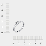 Помолвочное кольцо женское из белого золота 585 пробы с бриллиантом (арт. 01-12-6350-11-00-21)
