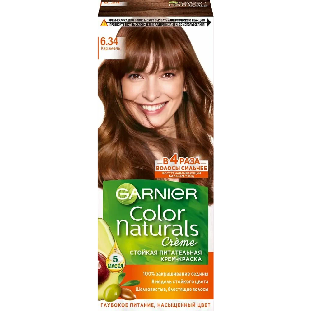 Краска Garnier Сolor Naturals Карамель 6.34