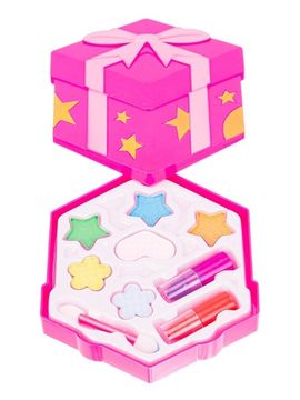 Набор косметики для девочек"Girl's Club" в наборе: тени - 5 цветов: розовый, желтый, голубой, оранж., сирен., 2 помады: красн, и фиол.