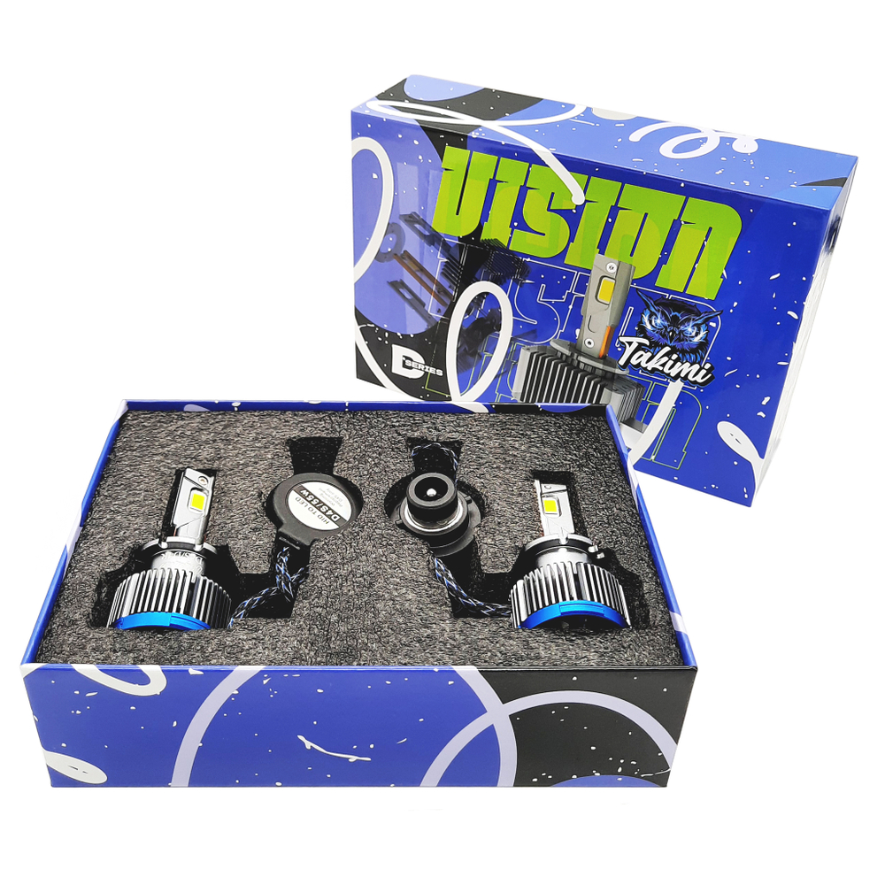 Светодиодные автомобильные LED лампы Takimi Vision D4S 6000К 12V