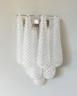 Элегантное настенное бра из венецианского стекла в двух расцветках