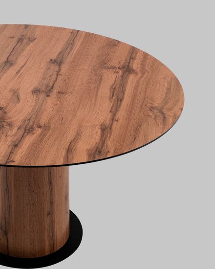 Стол круглый Пулон 120 см столешница HPL дуб вотан