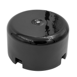 Распределительная коробка 90мм, керамика, цвет черный B1-523-03