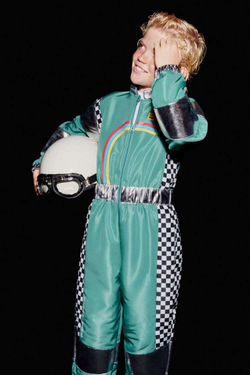 ZARA КОСТЮМ «ГОНЩИК», ЗЕЛЕНЫЙ