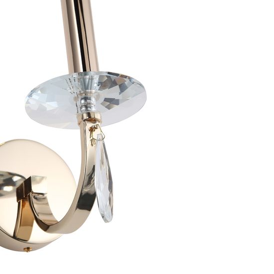 SL1405.201.01 Светильник настенный ST-Luce Латунь/Прозрачный E14*1 40W ELEGANCE