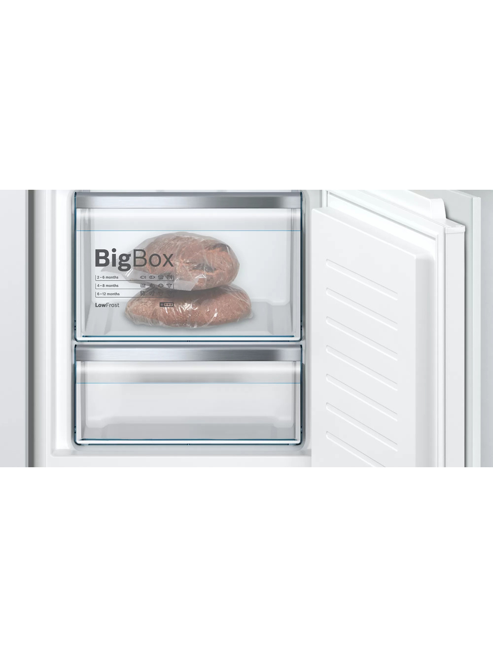 Встраиваемый холодильник Bosch KIS87AF30U, двухкамерный, А++, 209 л, морозилка 61 л, белый