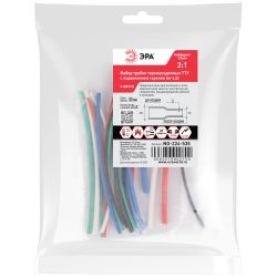 Набор термоусадочных трубок ЭРА NO-224-535 ТТУ нг-LS 2/1 №1 5 цветов по 4 шт L=100 мм