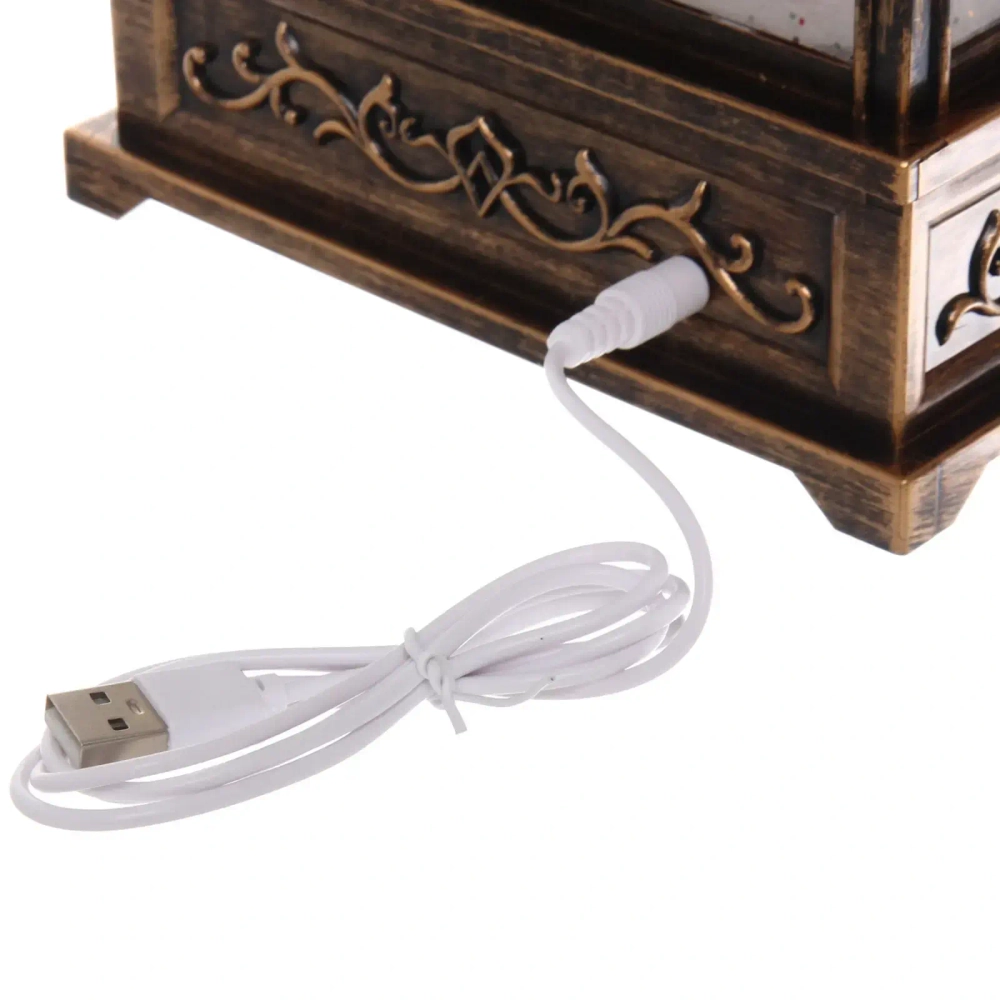 Сувенир с подсветкой «Новогоднее счастье»16.6*8.6*28.6 см, микс (питание от USB и батареек)