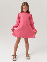 Платье для девочки с длинным рукавом AT1039 коралловый