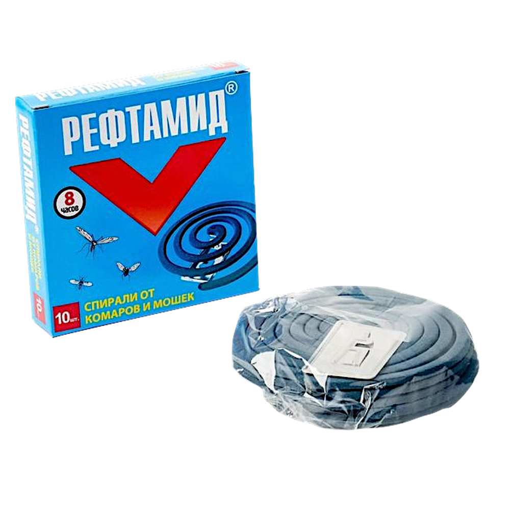 Спираль антимоскитный Reftamid 10шт 8час 6-227