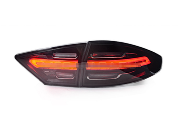 Задние фонари Форд Мондео 5 / Фьюжн 2014-2019 V1 type [Комплект Л+П; светодиодные; бегущий поворотник; ТЕМНЫЕ]