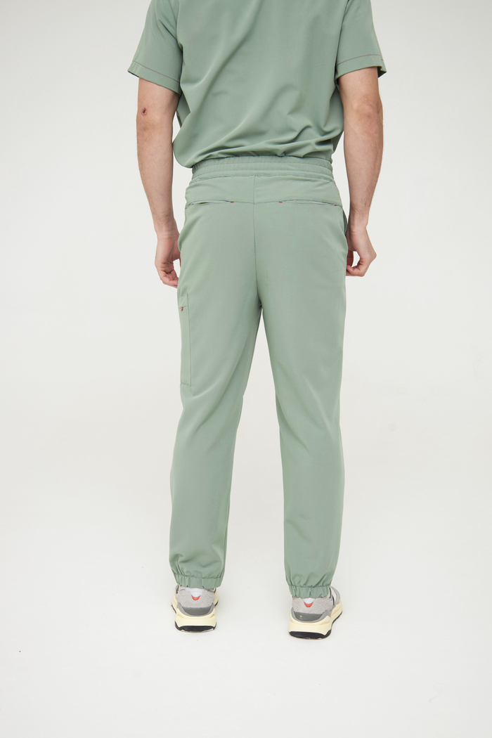 Джоггеры медицинские унисекс Кайтеки, шалфей OLD