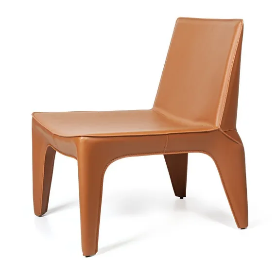 Лаунж-кресло Bocca, коричневая экокожа