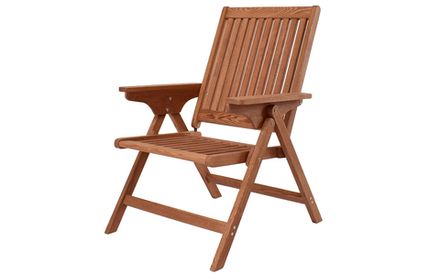 Кресло для отдыха уличное складное СУ-10 (Эмаль Слоновая кость)