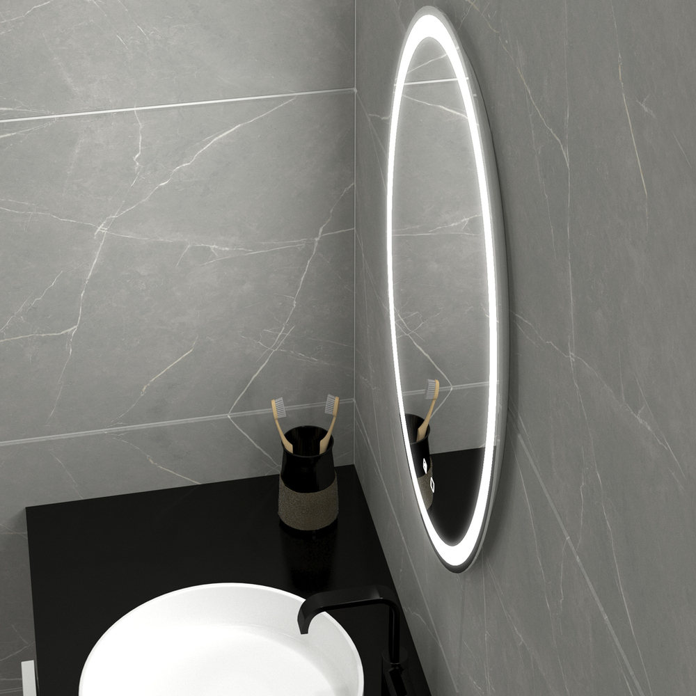 Зеркало MIXLINE "Италия - VOICE" 570*770 (ШВ) сенсорный выключатель, управление голосом., подогрев