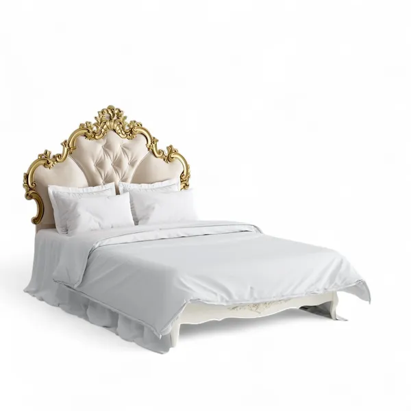 Кровать с мягким изголовьем 120*200