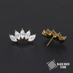 5K Marquise v.2 IG Crystal PVD Yellow Б/Р