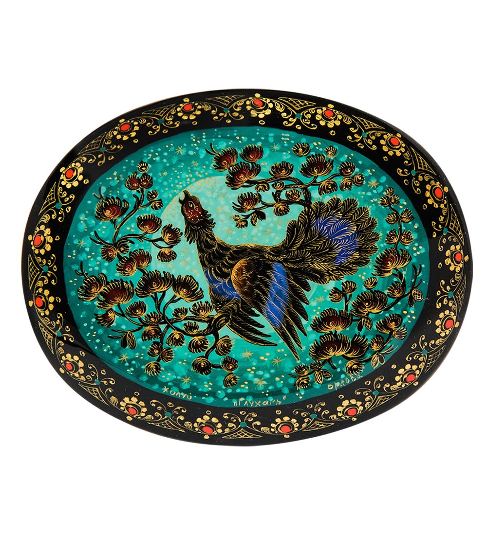 Народные промыслы ШК-45/ 9-B Шкатулка «Глухарь» исп. Орлова