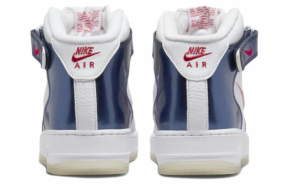 Кроссовки Nike Air Force 1 Qs "Iuniversity Red And Midnight Navy"