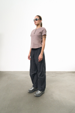 Футболка Blue Monte Henry's Short-Sleeved T-Shirt "Yunzhi Brown" Women's