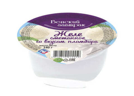 Желе сметанное "Венский завтрак" 140г. Пломбир Минск