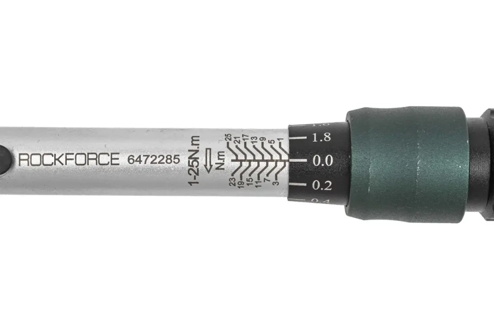 Ключ динамометрический RF-6472285 щелчкового типа с быстр. фикс. "Premium" 1-25Нм,1/4",в пласт. кейсе ROCKFORCE